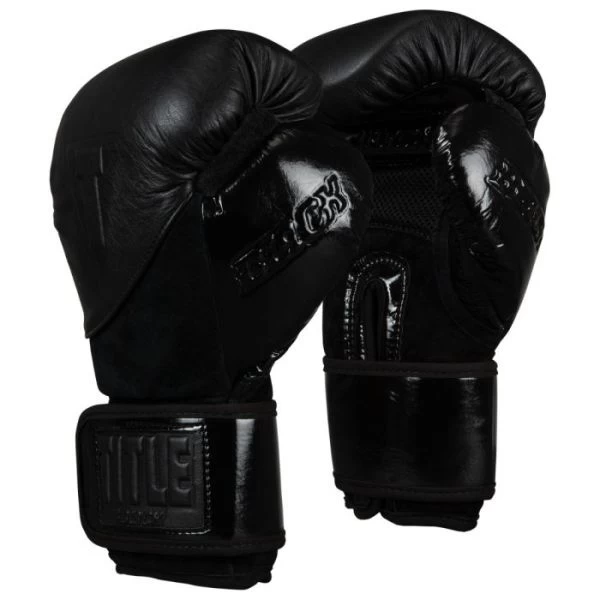 TITLE Black Blitz Sparring Gloves - Velcro