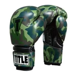 TITLE Boxing Infused Foam Camo Bag Gloves